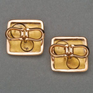 Russian Gold & Diamond Cufflinks, 1880s