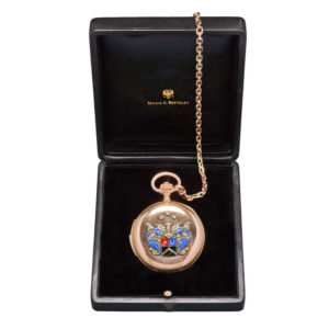 The KUTEPOV Gold Enameled Pocket Watch by Pavel BUHRE, circa 1900