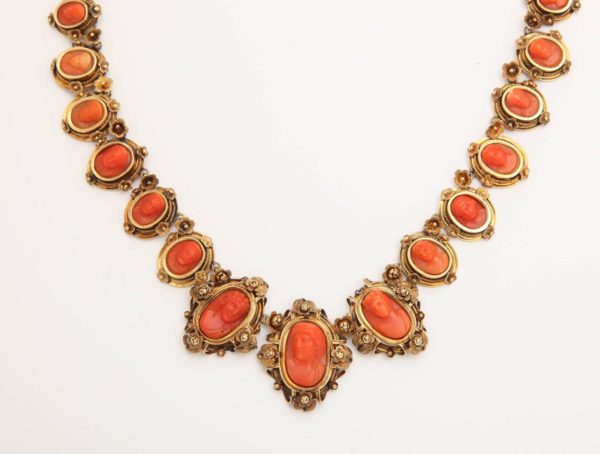 Vintage Handcarved Rose Angel Skin Coral Bead Necklace 14k Gold - Jewelry &  Coin Mart, Schaumburg, IL