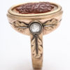 Large Gold and Carved Cameo Zeus Ring, circa 1870