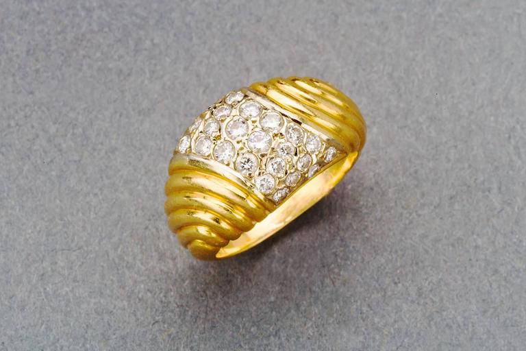 French 18k Gold Ring by Fred, Paris  Marie Betteley Antique & Vintage  Jewelry