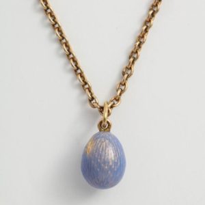 Russian Enameled and Ruby Egg Pendant, circa 1900