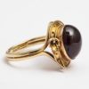 English Cabochon Garnet Gold Buckle Ring, circa1880 3 – Copy