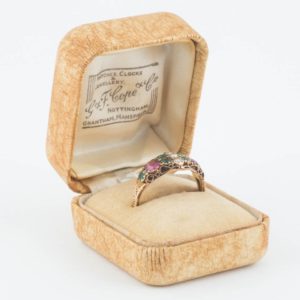 English Early Suffragette Ring, 1897