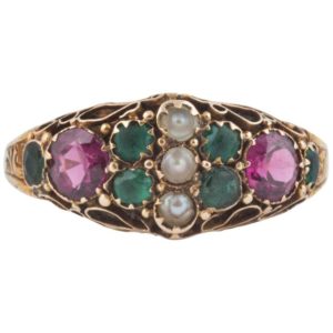 English Early Suffragette Ring, 1897