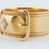 English Gold and Diamond Buckle Ring 1