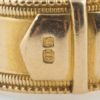 English Gold and Diamond Buckle Ring 7