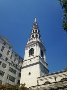 Brides Church in London inspired the wedding cake