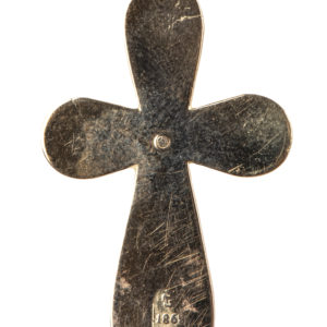 Early Russian Gold Cross Pendant, Moscow, 1860s