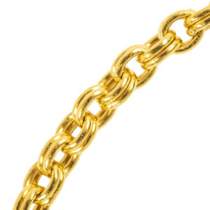 Solid 22k Gold Link Chain, 20th Century