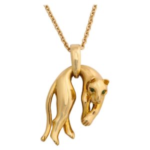 Gold Panther Pendant, 1970s